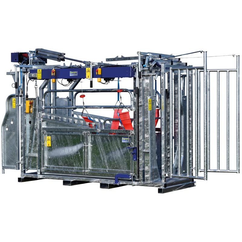 Cage de contention LVM - 4 portillons - Parois largeur variable - Panneaux latéraux Cage de contention LVM - 4 portillons - Parois largeur variable - Panneaux latéraux