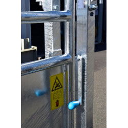 Porte sectionnelle déportée 1 battant manuelle 