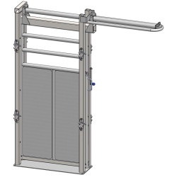 Porte sectionnelle déportée 1 battant manuelle 