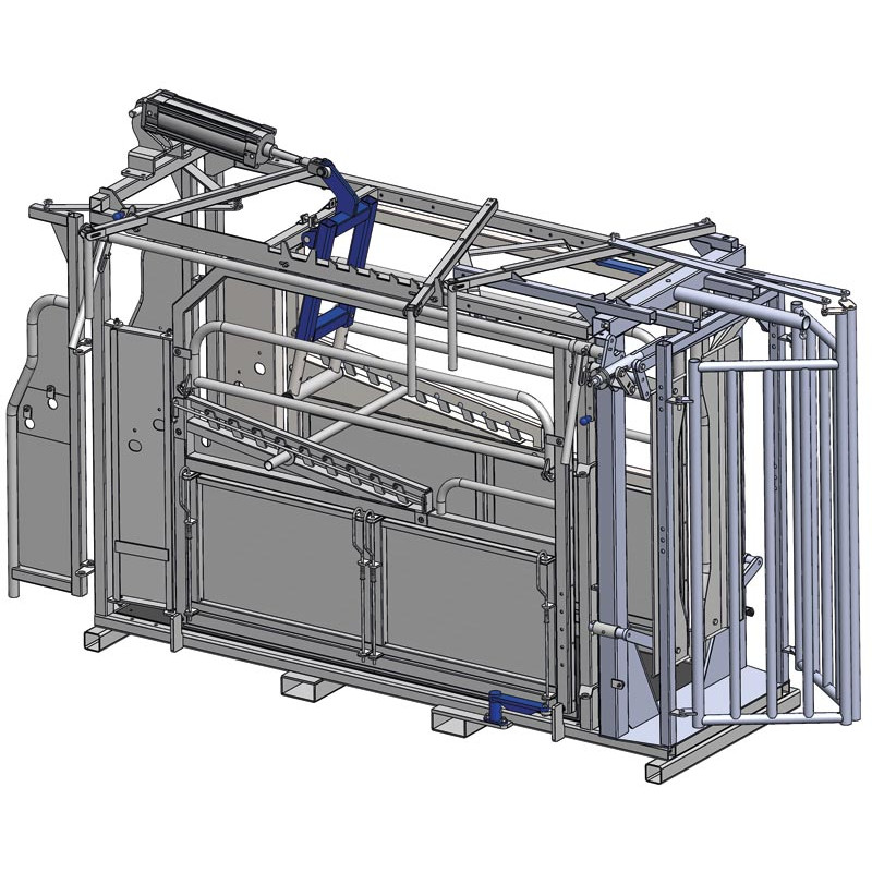Système de poussée anti-recul pneumatique pour cages manuelles