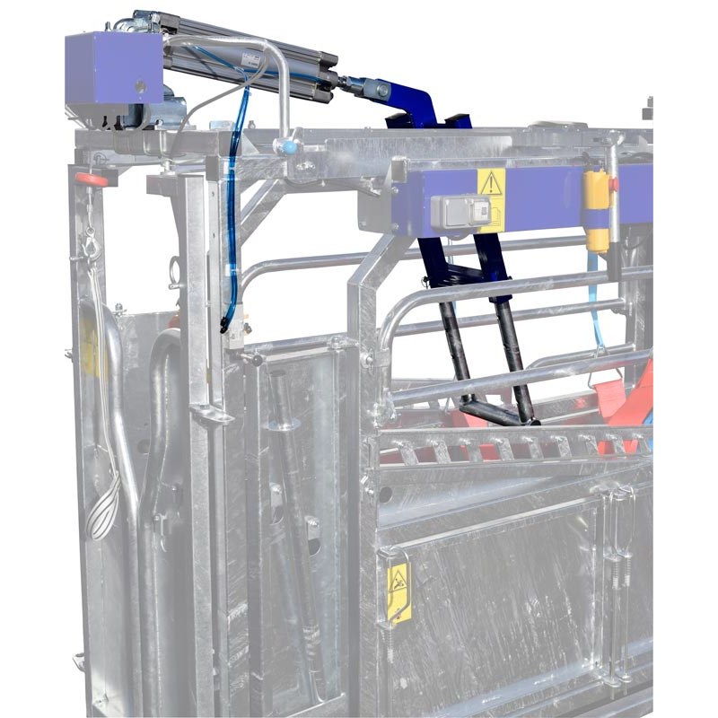 Système de poussée anti-recul pneumatique pour cages manuelles