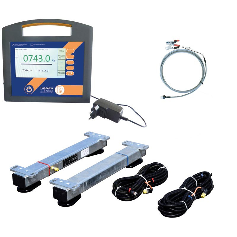 Pack Indicateur de pesée P01 avec barres de pesée long. 0,65 m Pack Indicateur de pesée P01 avec barres de pesée long. 0,65 m