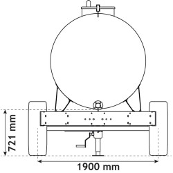 Citerne à eau 4400 litres sur châssis roulant " Cour de ferme" - remorque citerne eau Citerne à eau 4400 litres sur châssis roulant " Cour de ferme" - remorque citerne eau
