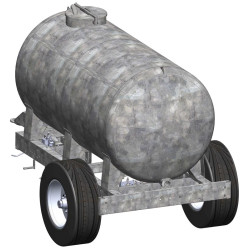 Citerne à eau 5200 litres sur châssis roulant " Cour de ferme" - remorque citerne eau