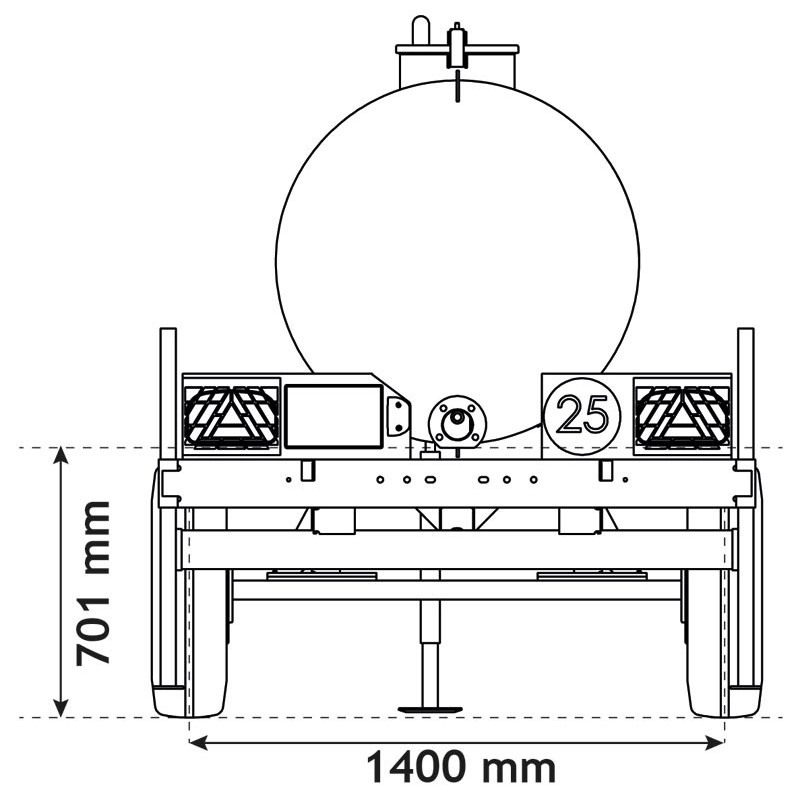 Citerne à eau 1100 litres - citerne roulante