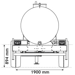 Citerne à eau 8000 litres - citerne roulante