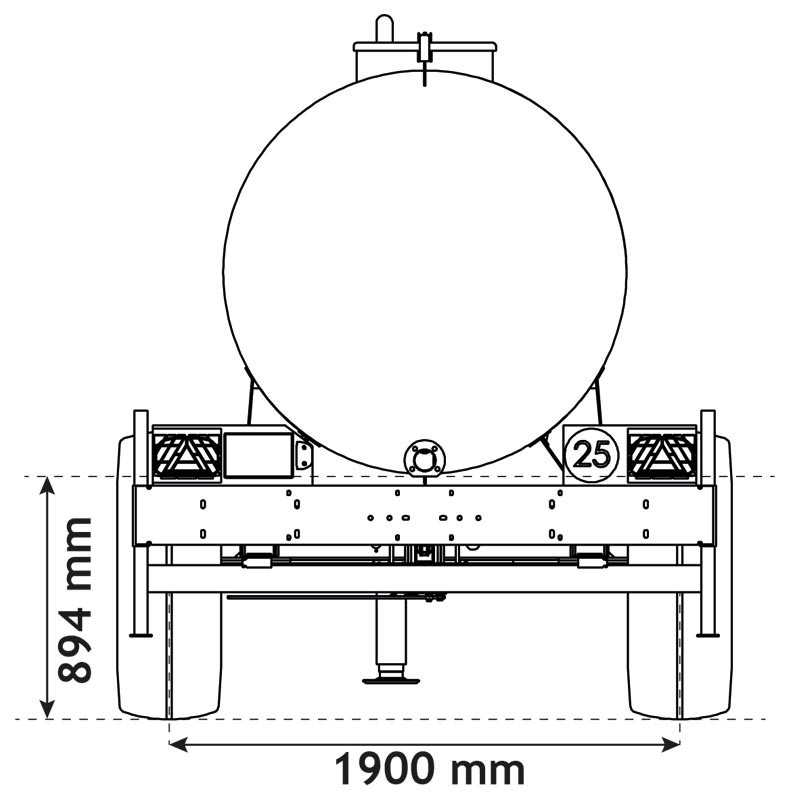 Citerne à eau 8000 litres - citerne roulante