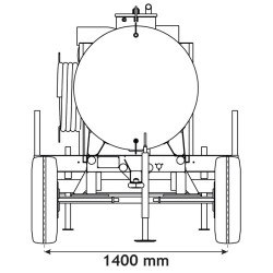 Citerne à eau 1100 litres - citerne roulante espaces verts