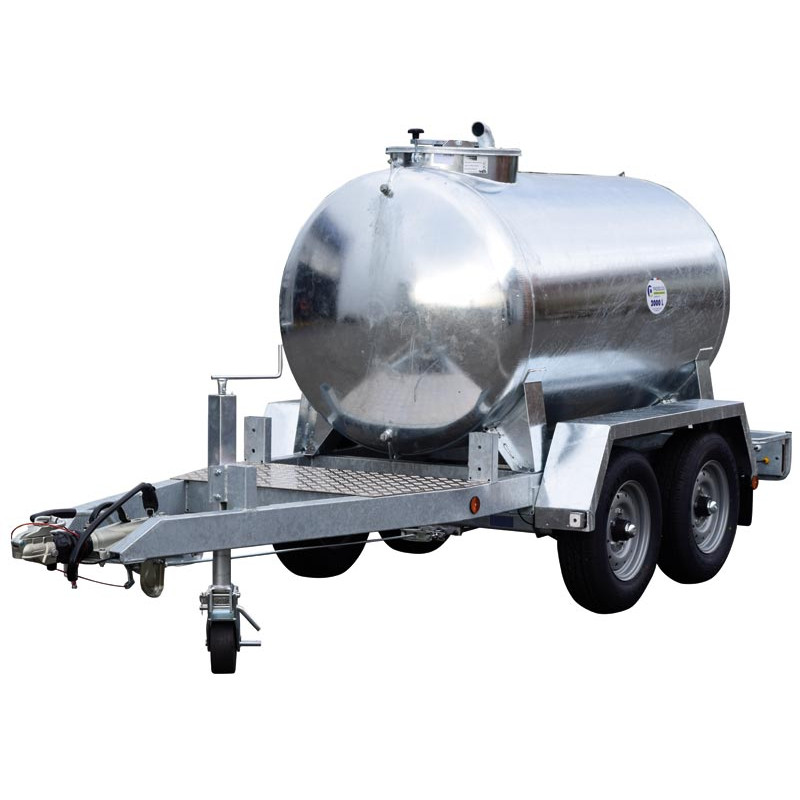 Remorque citerne à eau 2000 litres - Routière 90km/h - PTC 3 T Remorque citerne à eau 2000 litres - Routière 90km/h - PTC 3 T
