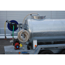 Remorque citerne à eau 2000 litres espaces verts - Routière 90km/h  - PTC 3,5 T