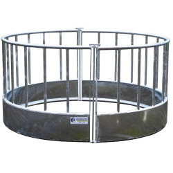Râtelier de prairie rond avec barreaudage droit