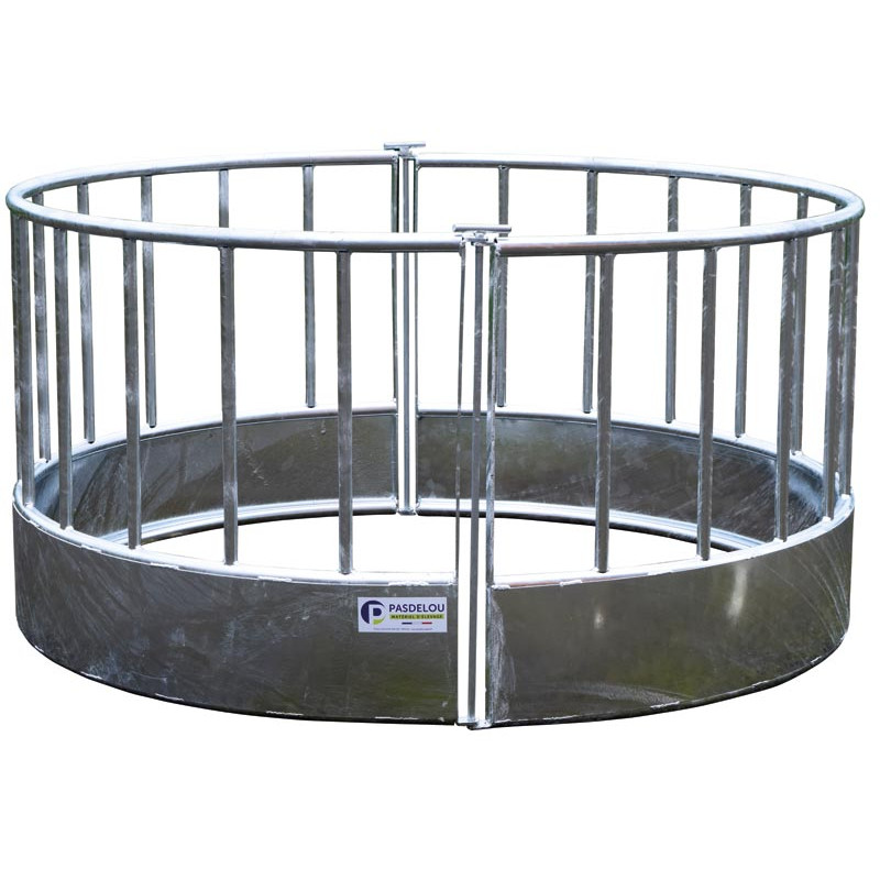 Râtelier de prairie rond avec barreaudage droit