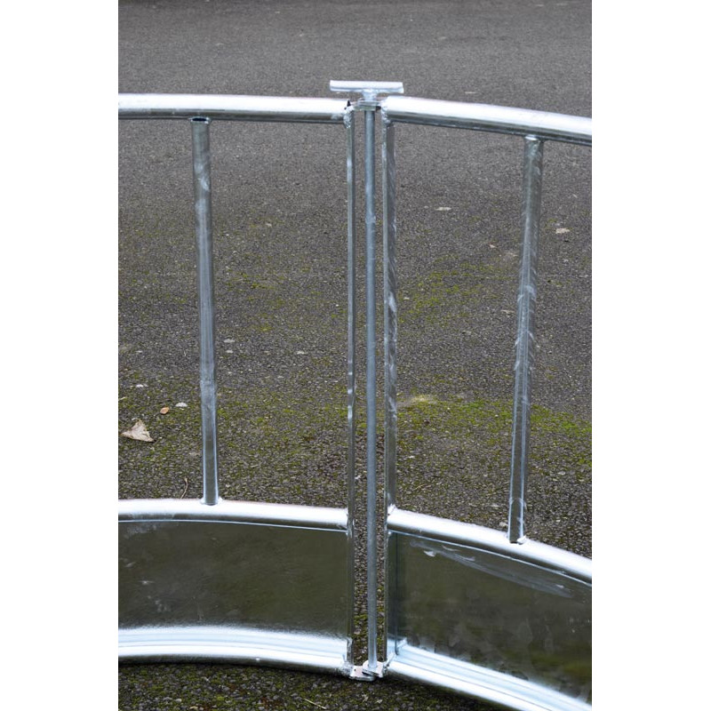 Râtelier de prairie rond avec barreaudage droit