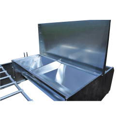 Nourrisseur sélectif 450 L avec double parc pour agneaux Nourrisseur sélectif 450 L avec double parc pour agneaux