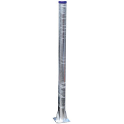 Poteau nu renforcé sur platine Ø 102 mm - H. 1,68 m - Epais. 5 mm